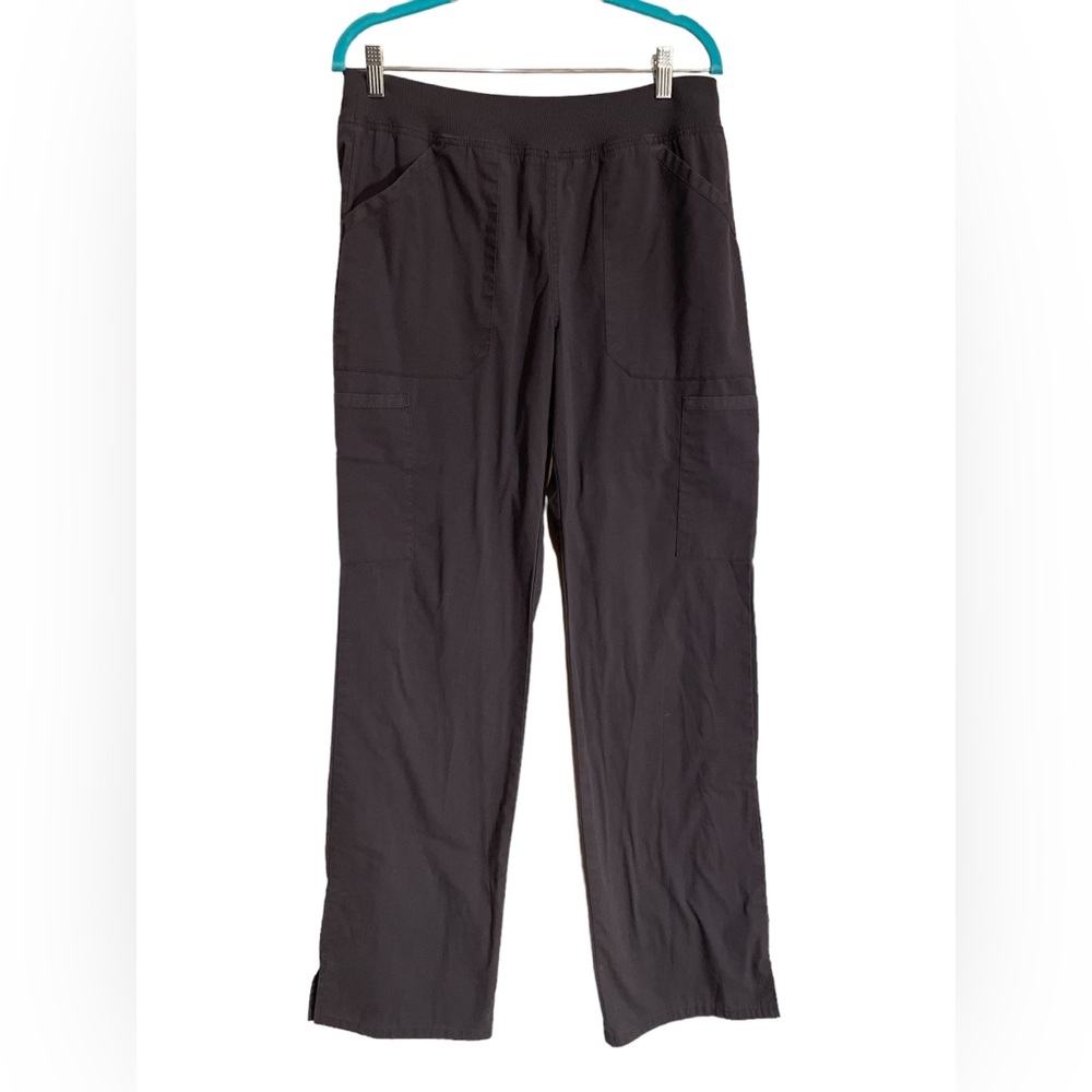 Cherokee Workwear Women’s Size Medium Tall Pewter Gray Scrub Pants.
